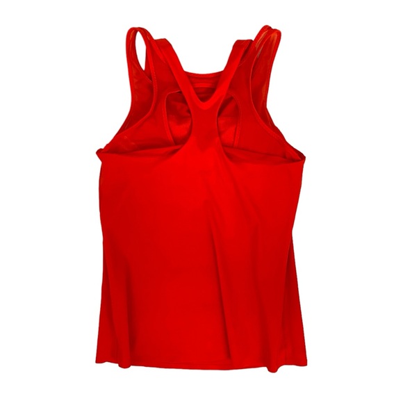 Athleta Tenacity Support Bra Tank Top Torch Red size Small EUC - Picture 5 of 7